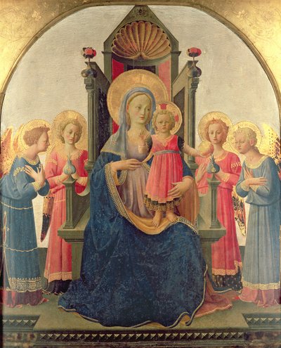 Intronizovaná Madonna od Zanobi di Benedetto Strozzi